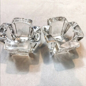 𝅺NWOT Orrefors Crystal candle holder heavyweight